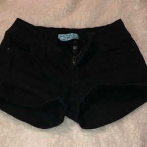 Black stretchy shorts